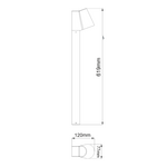 LED COB POST LUMINAIRE 6W 400LM 100° 230V AC 3.000K DARK GREY CRI80 IP54 30.000HRS - Image 3