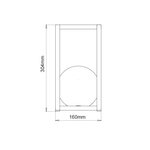 LED SMD BATTERY LUMINAIRE 1W 160LM 3.000K CARK GREY 160° CRI80 IP54 - Image 3