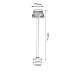 LED SMD POST LUMINAIRE 10W 400LM 130° 230V AC 3.000K DARK GREY CRI80 IP65 30.000HRS - Image 3
