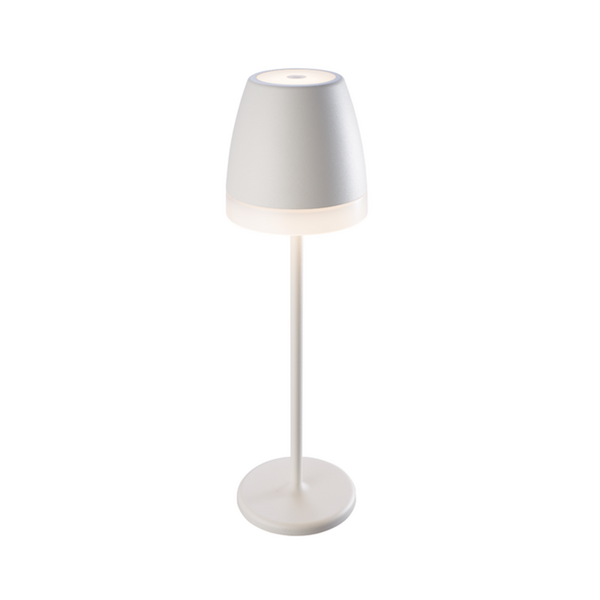 LED SMD TABLE BATTERY LUMINAIRE 2W 150LM 38° 3.000K MATT WHITE CRI80 IP54