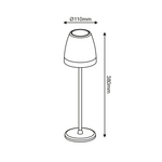 LED SMD TABLE BATTERY LUMINAIRE 2W 150LM 38° 3.000K MATT WHITE CRI80 IP54 - Image 2