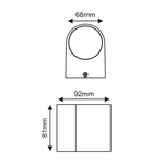 LED HP WALL LUMINAIRE 4W 230LM 40° 230V AC 3.000K MATT WHITE CRI80 IP65 30.000HRS - Image 3