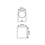 GU10 WALL LUMINAIRE 230V AC DARK GREY IP65 MAX.35W - Image 2