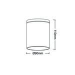 GU10  ROUND CEILING LUMINAIRE 230V AC DARK GREY IP65 GU10 MAX.35W - Image 2