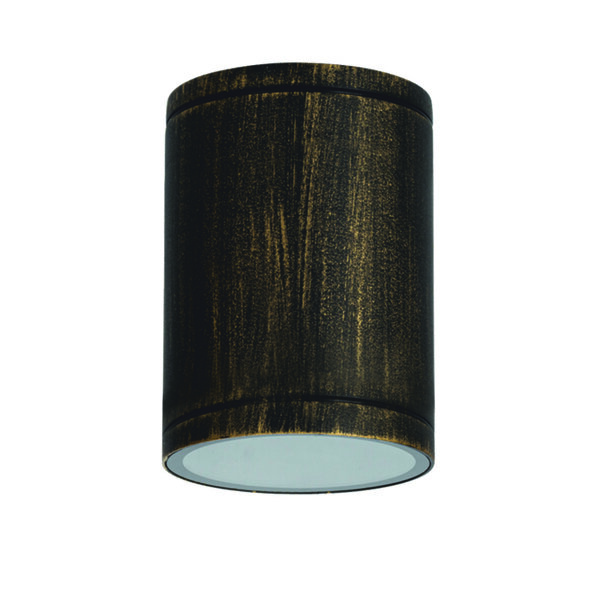 E27 PAR30  ROUND CEILING LUMINAIRE 230V AC GOLDEN BLACK IP65 MAX.35W