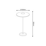 LED SMD TABLE BATTERY LUMINAIRE 2W 260LM 83° 3.000K WHITE CRI80 IP54 - Image 2