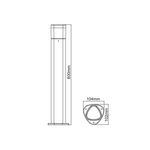 LED SMD POST LUMINAIRE 7W 410LM 340° 230V AC 3.000K DARK GREY CRI80 IP54 30.000HRS - Image 3