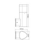 LED SMD WALL LUMINAIRE 7W 410LM 340° 230V AC 3.000K DARK GREY CRI80 IP54 30.000HRS - Image 3