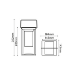 LED SMD TABLE BATTERY LUMINAIRE 3W 150LM 180° 3.000K DARK GREY CRI80 IP54 - Image 2