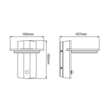 LED SMD WALL LUMINAIRE 13W 780LM 145° 230V AC 3.000K DARK GREY CRI80 IP65 30.000HRS - Image 3