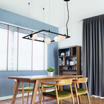 ΚΡΕΜΑΣΤΟ Φ/Σ 4xG9 QUADRO ΜΑΥΡΟ ΜΕΤ/ΚΟ +ΛΕΥΚΟ ΓΥΑΛΙ 58Χ58Χ120CM - Image 2