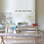 InLight Κρεμαστό φωτιστικό LED 60W 3000K από μαύρο μέταλλο και σωλήνα σιλικόνης D:110cm (6018) - Image 2