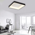 InLight Πλαφονιέρα οροφής LED 58W 4000K από μαύρο μέταλλο και ακρυλικό D:56cm (42173-Α) - Image 3