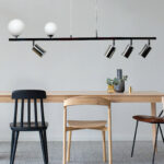 InLight Κρεμαστό φωτιστικό από χρυσαφί μέταλλο και λευκή οπαλίνα 2XG9 και 4XGU10 D:110cm (6191-GL) - Image 3