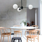 InLight Κρεμαστό φωτιστικό από χρώμιο μέταλλο και λευκή οπαλίνα 3XG9 D:45cm (5321-3) - Image 3