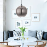 InLight Κρεμαστό φωτιστικό από φιμέ γυαλί 1XE27 D:35cm (4355-ΑΒ) - Image 4