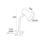 ΠΟΡΤΑΤΙΦ ΤΣΙΜΠΙΔΑ ΜΑΥΡΟ Ε27 1Χ40W H27CM PAVLOVA - Image 2