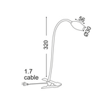 ΕΠΙΤΡΑΠΕΖΙΟ ΣΠΟΤ ΝM LED 3W 210Lm ΣΠΙΡΑΛ-ΔΙΑΚΟΠ& ΚΛΙΠ 4000K 230V SWAN - Image 2