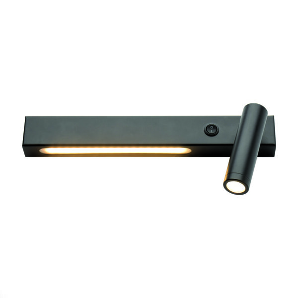 ΕΠΙΤΟΙΧΟ Φ/Σ LED 12W 3200K 980LM HERMES ΜΑΥΡΟ ΜΕΤ/ΚΟ 28Χ11Χ8CM ΔΕΞΙΑ
