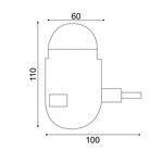 LED ΜΙΝΙ DISCO ΜΠΑΛΑ ΠΡΙΖΑΣ 3W RGB ΛΕΥΚΟ ΠΛΑΣΤΙΚΟ 230V IP20 - Image 3
