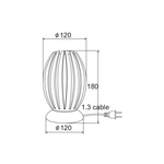 ΠΟΡΤΑΤΙΦ ΑΚΡΥΛΙΚΟ ΔΙΑΦΑΝΟ 1Χ40W Ε14 12x H18cm HOMO - Image 2