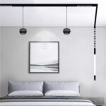 InLight Κρεμαστό φωτιστικό LED 6W 3000K για μαγνητική ράγα σε μαύρη απόχρωση D:10cmX6,5cm (T02501-BL) - Image 2