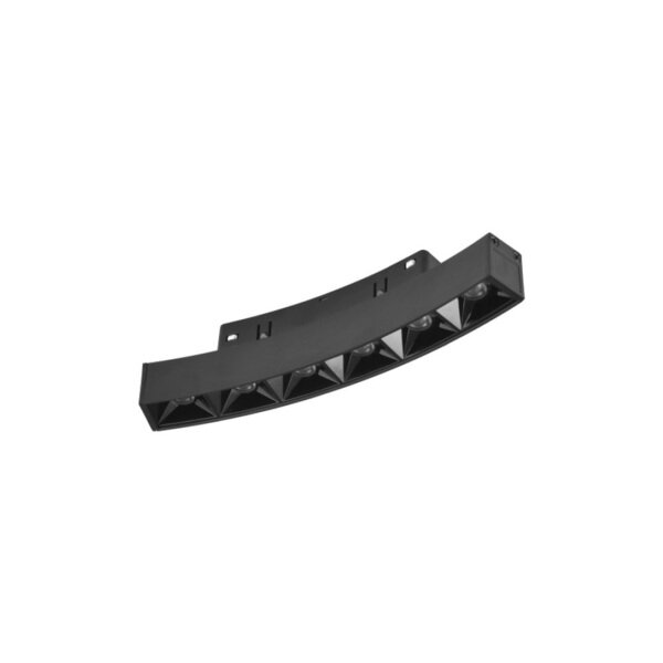 Inlight Γραμμικό φωτιστικό LED 6W 3CCT για Curved μαγνητική ράγα σε μαύρη απόχρωση D:19x2,2x2,5cm (TMC0031-Black)