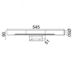ΕΠΙΤΟΙΧΟ Φ/Σ LED SMD 13W 4000K 980LM IP44 TINKI ΑΚΡΥΛ.+ΜΕΤ/ΚΟ 55Χ5,1Χ9CM TINKI - Image 2