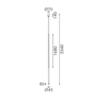 ΚΡΕΜΑΣΤΟ Φ/Σ LED 20W 3000K 1056LM MALPO ΜΕΤΑΛΛΙΚΟ + ΣΙΛΙΚΟΝΗ IP20 D4*H180 - Image 2