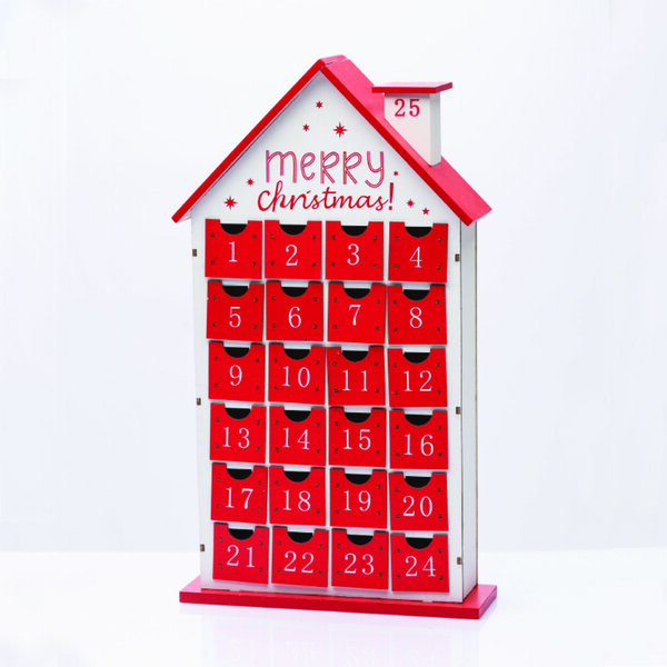 WOODEN CALENDAR WITH DRAWERS 24*7,5*42,5cm^