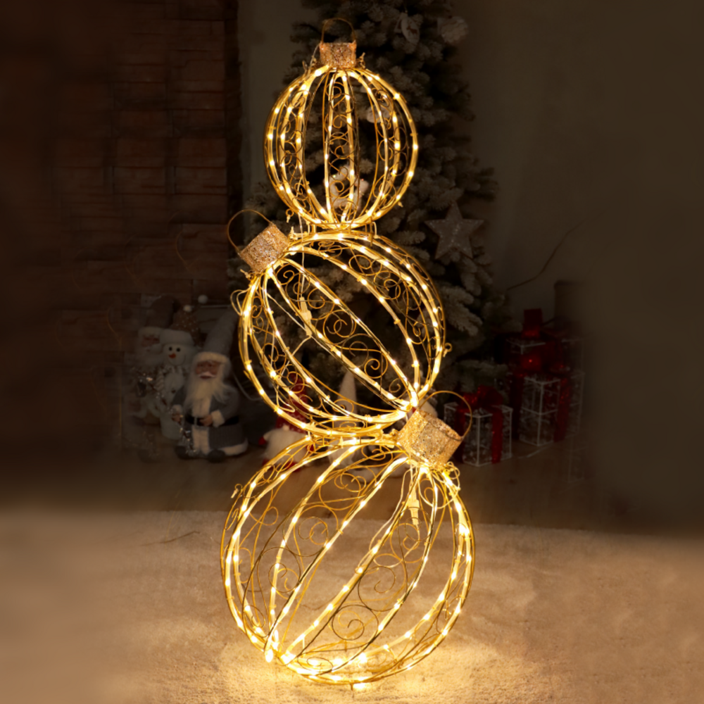 X076414105.png SET OF 3 3D BALLS 262LED ΛΑΜΠ ΘΕΡΜΑ ΣΤΑΘ&FLASH ΧΡΥΣΟ ΚΑΛ ΧΑΛΚ ΑΝΤΑΠΤ 4,35VDC 51*51*130cm IP44 5mΚΑΛ - Image 1