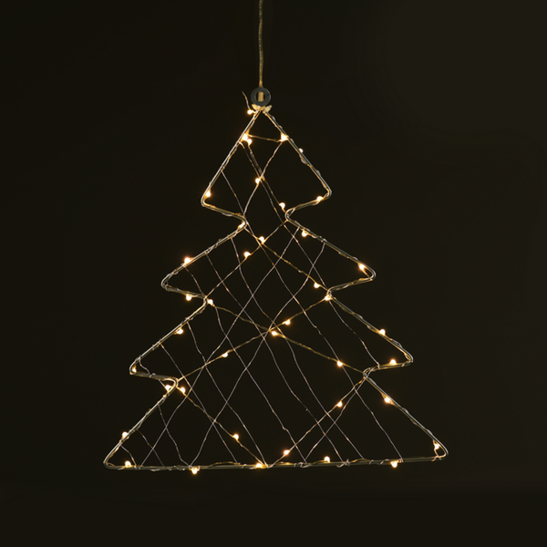 "1D Copper Wire Metal Motifs"  ΔΕΝΤΡΟ 40 ΜINI LED ΛΑΜΠΑΚ ΜΕ ΚΑΛΩΔΧΑΛΚΟΥ & ΑΝΤΑΠΤΡΟΡΑ(3V DC)ΘΕΡΜΟ