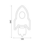 ΕΠΙΤΟΙΧΟ Φ/Σ LED 5.5W 3000K 385LM NASA ΜΑΥΡΟ MDF 24X13X3.8CM - Image 3
