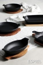 LAVA ΣΑΓΑΝΑΚΙ ΟΡΘ. STONEWARE ΜΑΥΡΟ 540ML 20,5(25 INCL. HANDLES)X13,8X5,5CM - Image 3