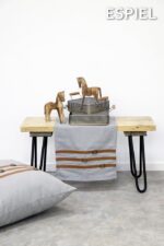 RUNNER ΓΚΡΙ ΜΕ ΛΟΥΡΑΚΙΑ ΔΕΡΜΑΤΙΝΗΣ 40χ180ΕΚ - Image 3