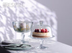 PETITE PATISSERIE FOOTED PLATE W/DOME H: 25,9 D: 13 P/72 GB1.OB2. - Image 3
