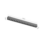 InLight Φωτιστικό LED 18W 3000K για Ultra-Thin μαγνητική ράγα σε λευκή απόχρωση D:33,8cmX2,4cm (T02901-WH) - Image 2