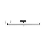 InLight Φωτιστικό LED 20W 3000K για Ultra-Thin μαγνητική ράγα σε μαύρη απόχρωση D:80x8,7cm (T04201-BL) - Image 3