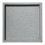 ΠΙΑΤΟ FIBER CLAY ΓΚΡΙ ΓΡΑΝΙΤΗ ΤΕΤΡΑΓΩΝΟ ΓΙΑ ΚΑΣΠΩ - 40.5x40.5x4cm 5/ΚΙΒ - Image 2