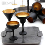 DIS. MAYA BLACK GOLD ΠΟΤΗΡΙ MARTINI ''ΚΩΝΙΚΟ'' ΜΑΥΡΟ-ΧΡΥΣΟ MAT 250CC 10,5Χ17,5ΕΚ - Image 2