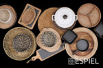 ΤΗΓΑΝΑΚΙ ΤΕΤΡ. CAST-IRON ΜΑΥΡΟ L: 16 H: 5CM ΜΕ ΒΑΣΗ BAMBOO - Image 3