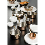 SHINY COPPER ΚΑΤΣΑΡΟΛΑΚΙ ΜΕ 2 ΛΑΒΕΣ 3-PLY SS18/10-SS18/0 300ML D: 10 H: 5CM - Image 2