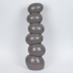 ΒΑΖΟ ΚΕΡΑΜΙΚΟ ΣΚΟΥΡΟ ΓΚΡΙ 20.5x17.1x65.3cm