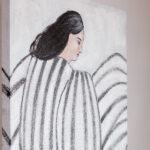 ΠΙΝΑΚΑΣ ΣΕ ΚΑΜΒΑ, ΓΥΝΑΙΚΕΙΑ ΦΙΓΟΥΡΑ, ΛΕΥΚΟ-ΜΑΥΡΟ, 60x3.8x90εκ