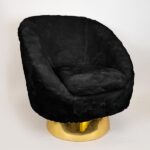 ΠΟΛΥΘΡΟΝΑ, ΒΕΛΟΥΔΟ, ΜΑΥΡΟ, ΜΕΤΑΛΛΙΚΗ ΒΑΣΗ ΧΡΥΣΗ, 79x72x81cm