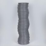 ΒΑΖΟ ΚΕΡΑΜΙΚΟ ΣΚΟΥΡΟ ΓΚΡΙ 17.6x14.3x57x5cm
