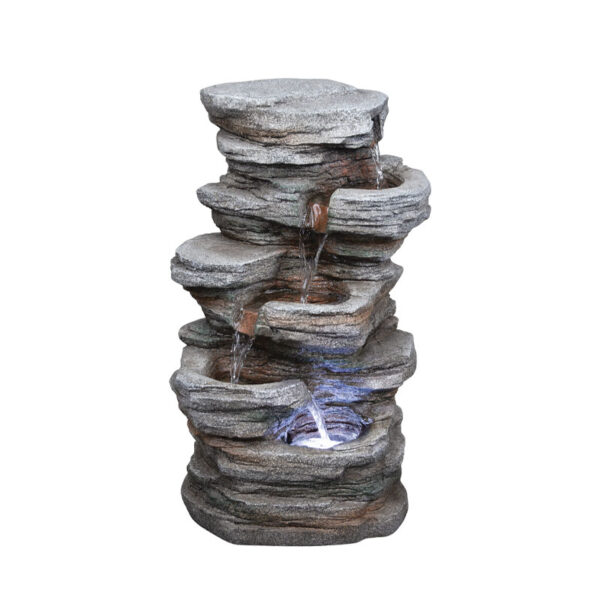 ΕΠΙΔΑΠΕΔΙΟ ΣΥΝΤΡΙΒΑΝΙ ΔΙΑΚΟΣΜΗΣΗΣ ΓΚΡΙ ΜΕ ΦΩΣ ΒΡΑΧΟΣ 4 ΕΠΙΠΕΔΑ - 33x24x56cm 1/ΚΙΒ