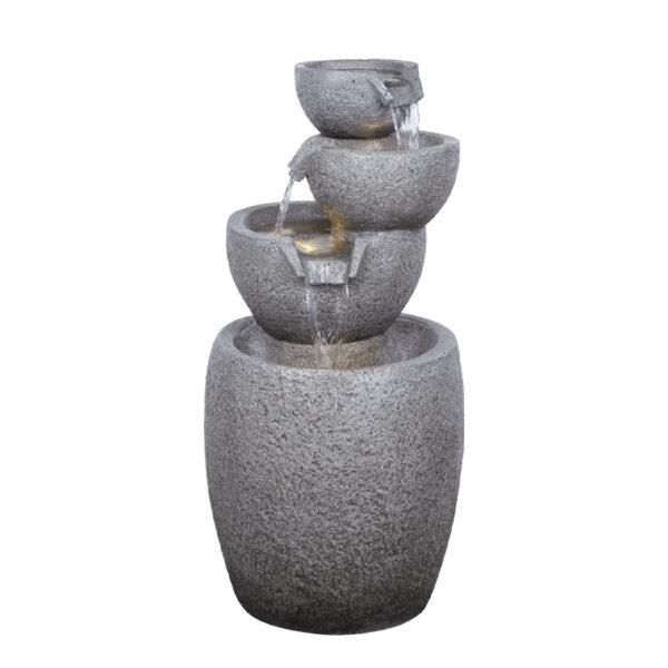 ΕΠΙΔΑΠΕΔΙΟ ΣΥΝΤΡΙΒΑΝΙ ΔΙΑΚΟΣΜΗΣΗΣ ΓΚΡΙ ΜΕ ΦΩΣ ΚΑΙ ΚΙΟΥΠΙΑ 4 ΕΠΙΠΕΔΑ - 40x41x81cm 1/ΚΙΒ