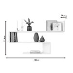 Ραφιέρα τοίχου Belinda pakoworld oak 120x14.5x71.4εκ - Image 4