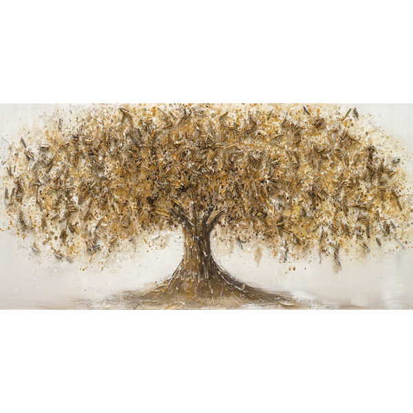 ΠΙΝΑΚΑΣ ΚΑΜΒΑΣ ΧΡΥΣΟΣ ΜΕ 1 ΧΡΥΣΟ ΔΕΝΤΡΟ - 60X120cm 6/KIB